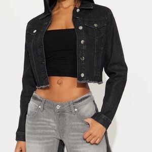 Fashion Nova Black Jean Jacket